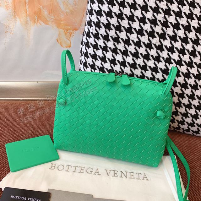 Bottega Veneta女包 寶緹嘉19新款編織胎皮郵差包 BV拉鏈繩結單肩斜挎女包 steny包  gxz1105